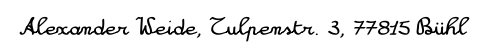 Adresse (zum Vorlesen im Audioformat)